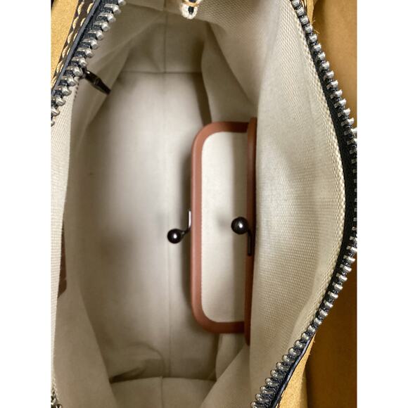 Coach Purse Women 1Size #33124 Rogue30 Genuine Glovetanned Pebble Leather Black - Picture 8 of 9